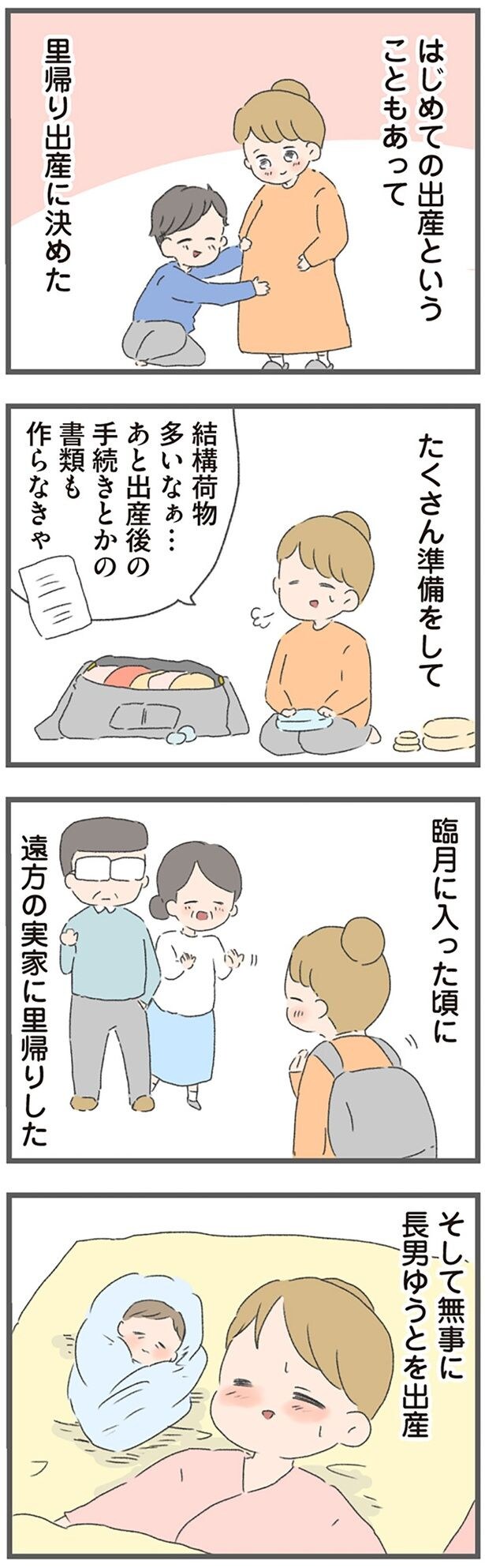 遠方の実家に里帰りした