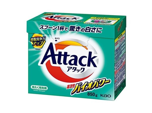 アタック 850ｇ ￥495（編集部調べ）／花王