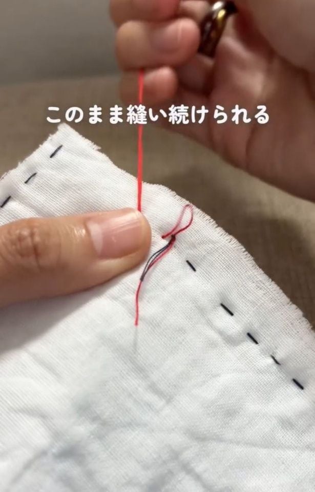 縫い続けられる▶糸通しの裏ワザも(⇒次へ)