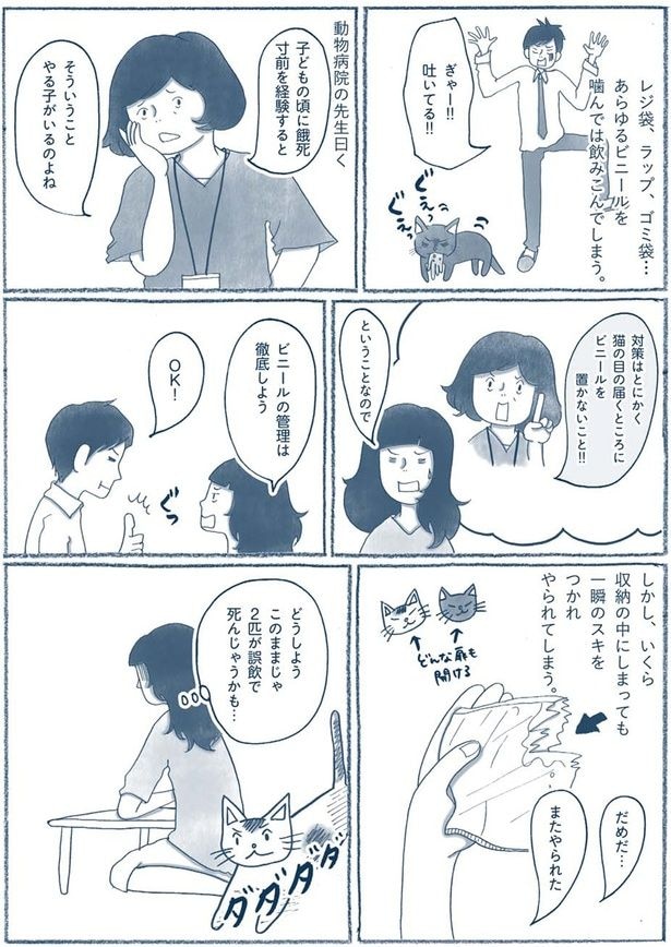 ビニールを置かないこと！！