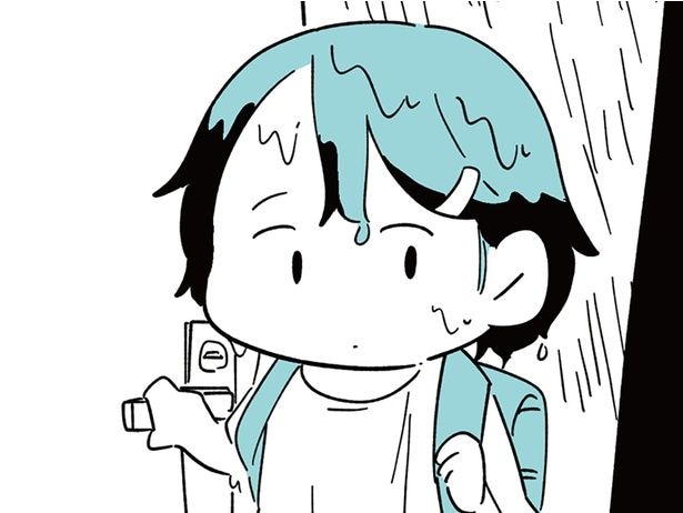 ずぶ濡れで帰ってきて…