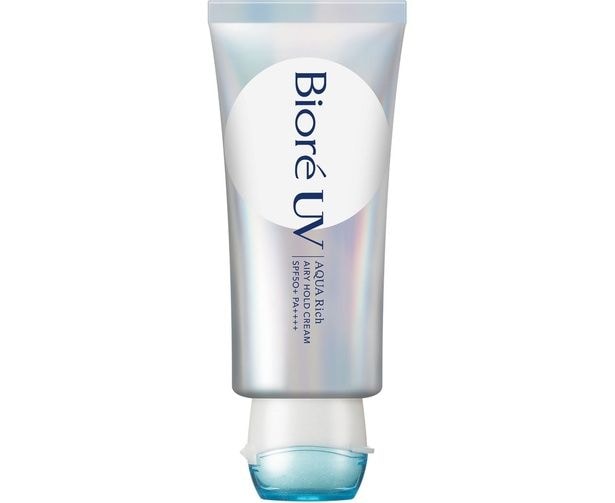 ビオレ UVアクアリッチ エアリーホールドクリーム70g ￥1,430（編集部調べ）／花王