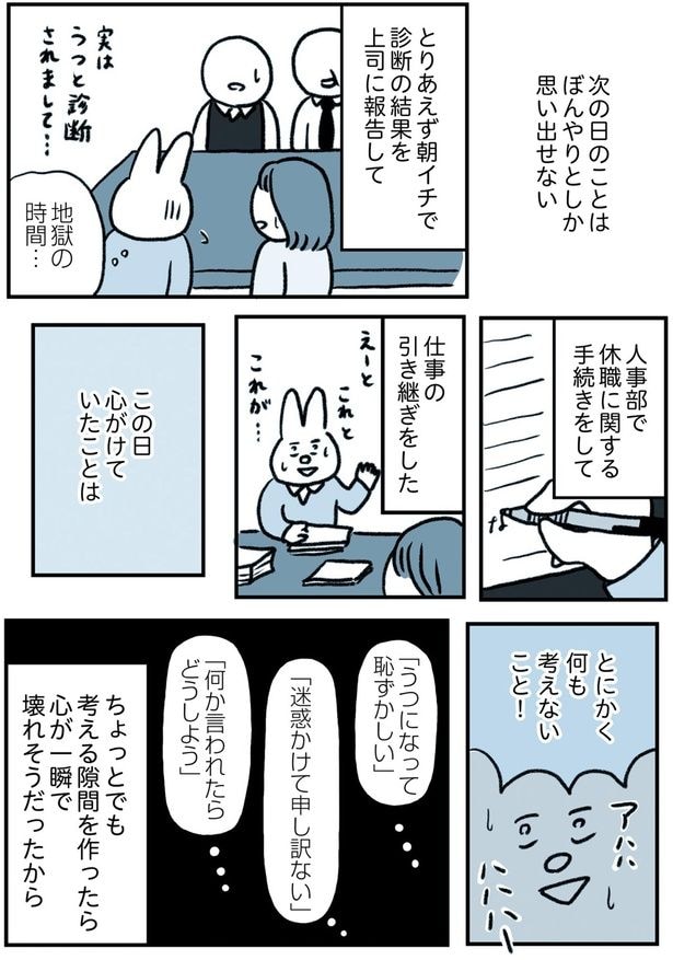 診断の結果を上司に報告して