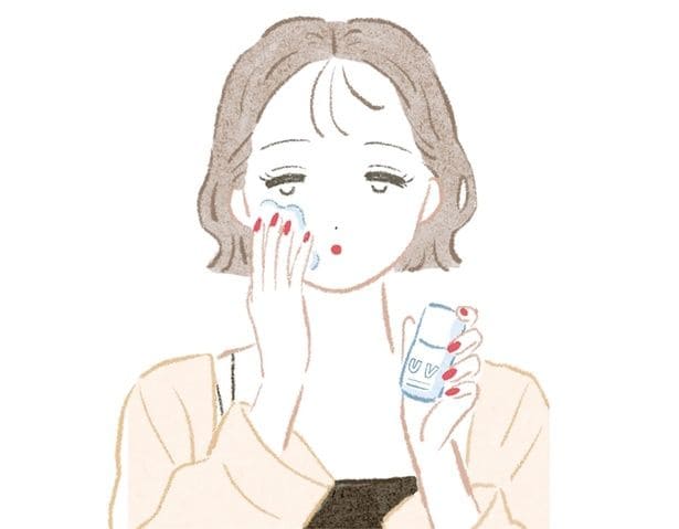 2．ほおや鼻、顔の高い部分は念入りに
