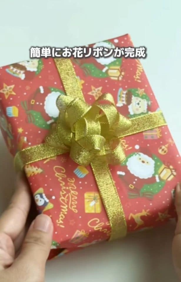 お花リボンの完成▶ティッシュ箱のリメイク術（⇒次へ）