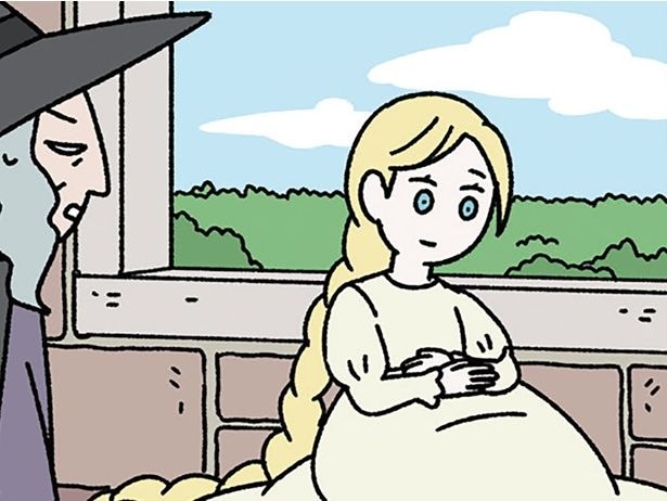 【ラプンツェルとねこ】お腹が大きくなっている!? 秘密を抱える彼女に、魔女は