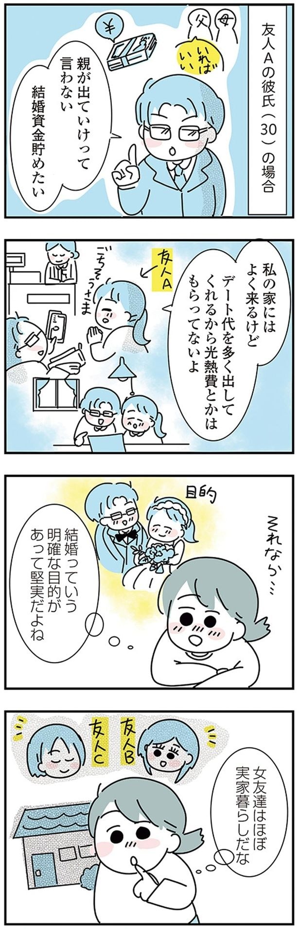 結婚っていう明確な目的があって堅実だよね