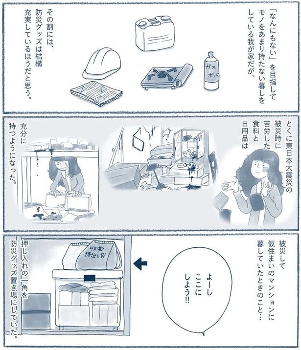 被災時に苦労した食料と日用品