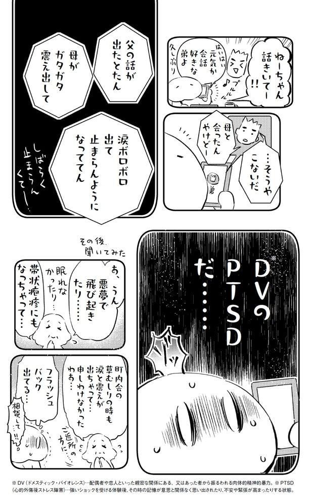 DVのPTSDだ...