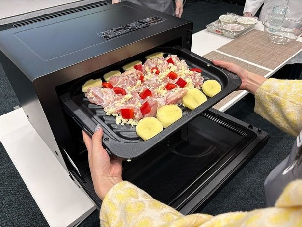 材料を並べて「ビストロ」に入れるだけ