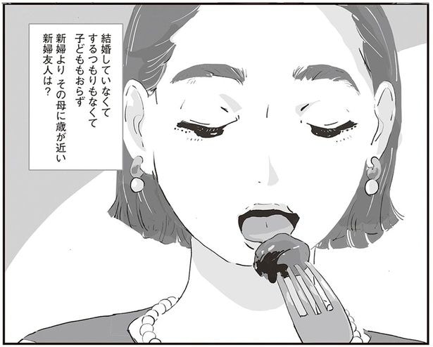 新婦よりその母に歳が近い新婦友人は？