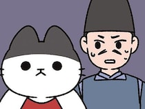 【金太郎なねこ】「なんて力だ！」大きな猫の金太郎を家臣に迎えたい頼光が驚いたこと