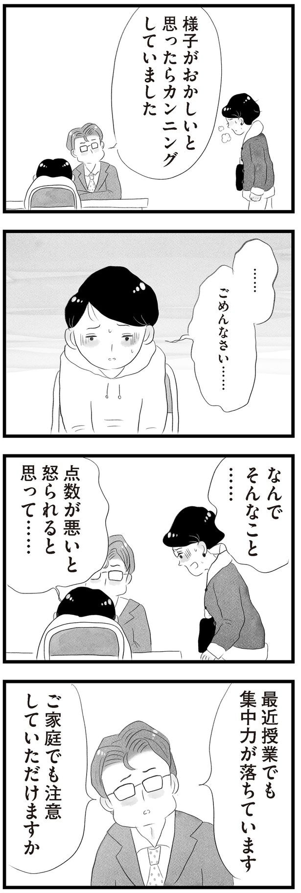 カンニングしていました