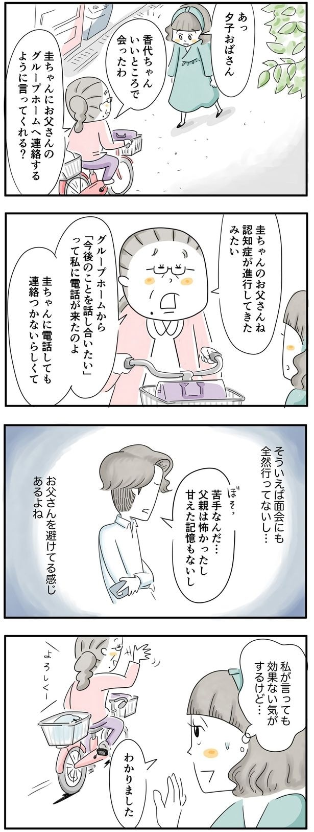  夫は義父を避けているような