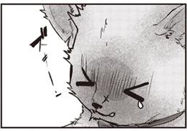 痛みに耐えて…