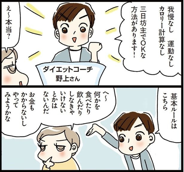 我慢なし、運動なし、カロリー計算なし