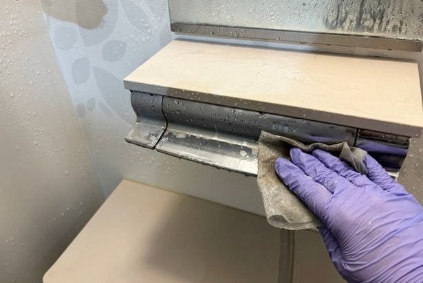 蛇口やシャワーヘッドのくすみ掃除▶こんなにピカピカになりました！
