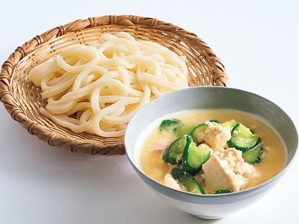 塩もみきゅうりの具だくさんつけ麺
