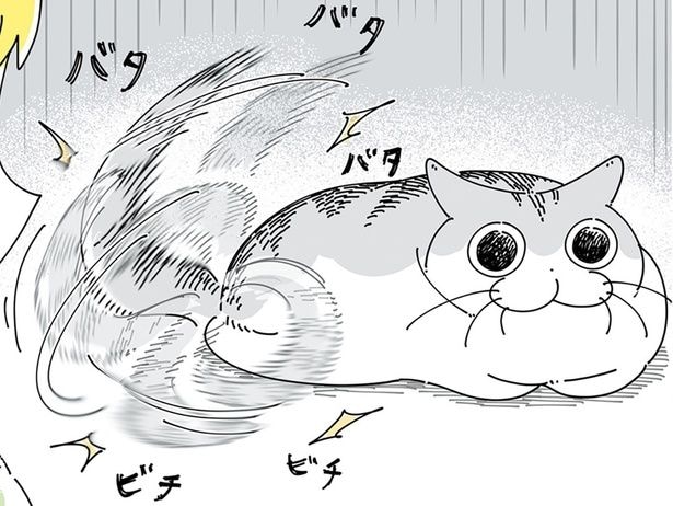 しっぽで答えてる…？