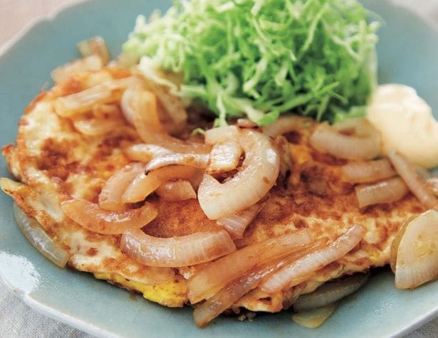 両面焼きの卵に風味豊かなたれをからめて「卵のしょうが焼き風」