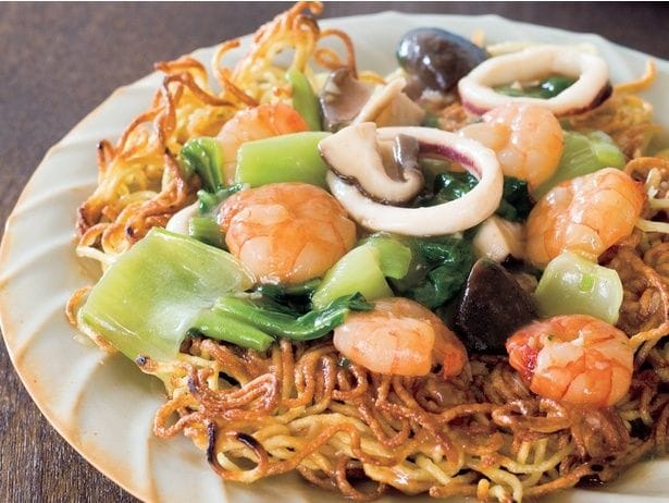 海鮮かた焼きそば