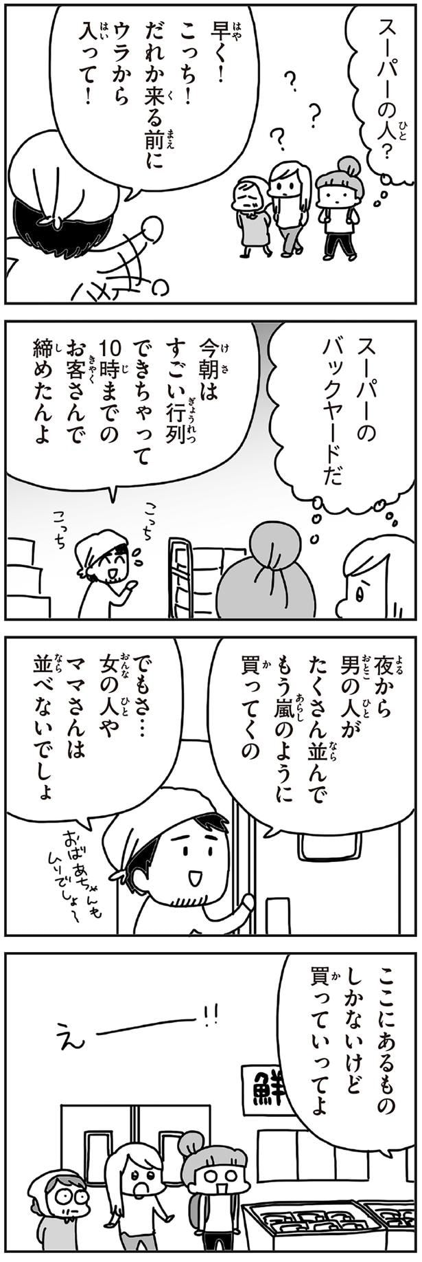 スーパーのバックヤードだ