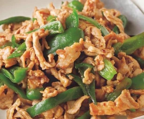 「豚肉とピーマンのオイスター炒め」