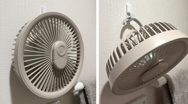 【弥生日和】扇風機 壁掛け 吊り下げ DCモーター 卓上扇風機 リモコン付き:壁にかけても◎