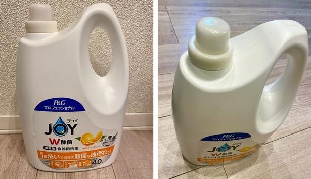 ジョイ W除菌 食器用洗剤 業務用:場所は取るが安心感が違う