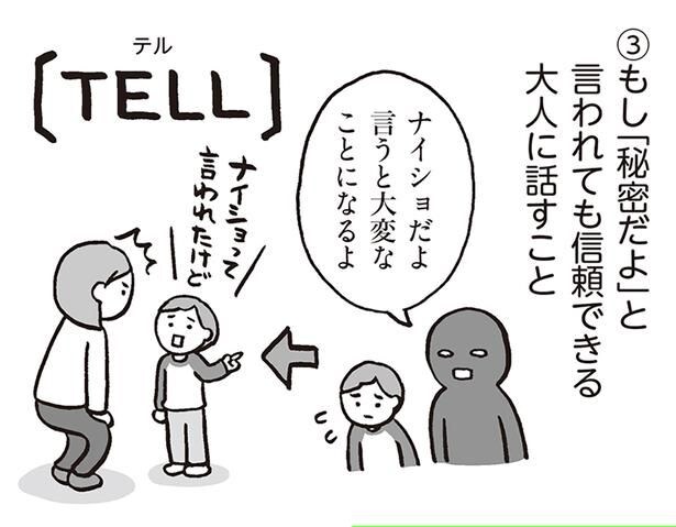 信頼できる大人に話すこと