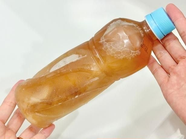 冷凍ペットボトルが完成!(▶次へ)