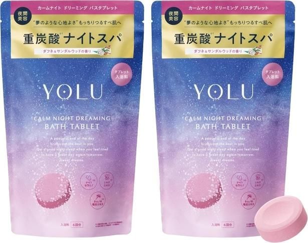 YOLU ヨル入浴料 カームナイト ドリーミング バスタブレット 6錠入り 2点セット