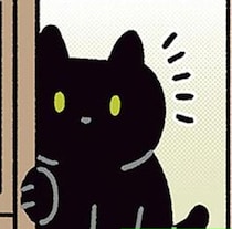 両手がふさがり戸が開けられない！黒猫ろんに助けを求めてみたら