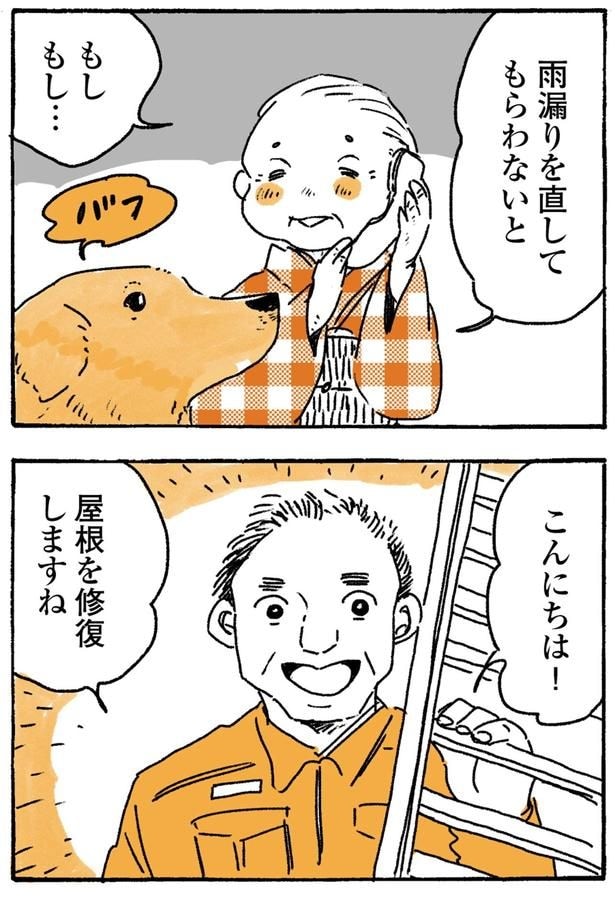 屋根を修復しますね