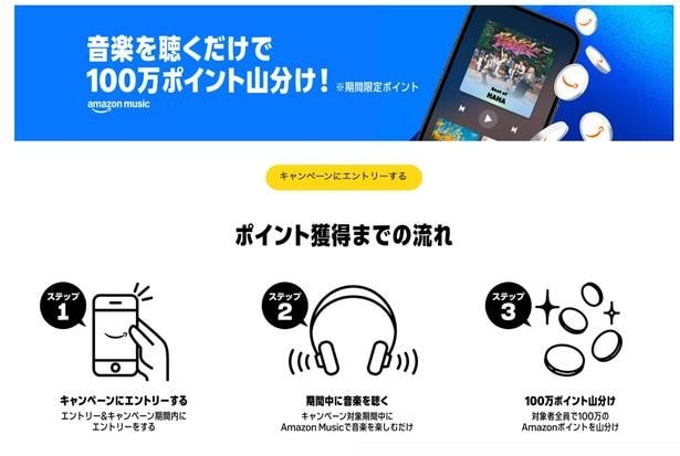 音楽を聴くだけでポイントがもらえる！？