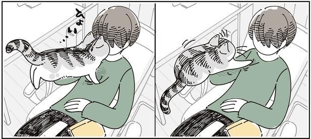 目の前に