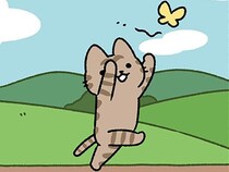 【うさぎとカメとねこ】競争とは一体？ スタートしても自由すぎるねこ