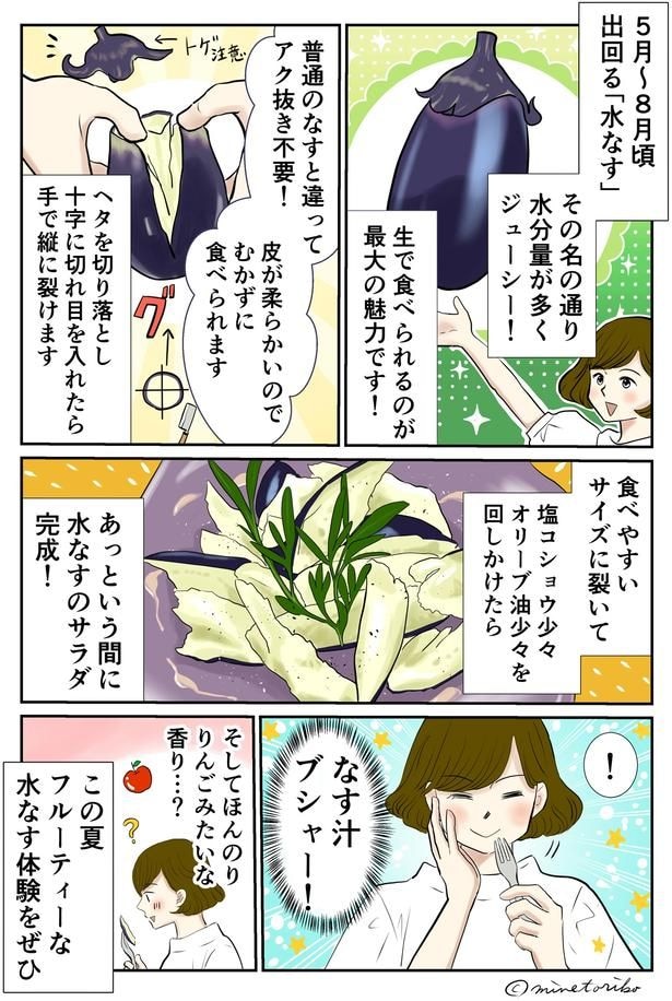 フルーティーな水なす体験