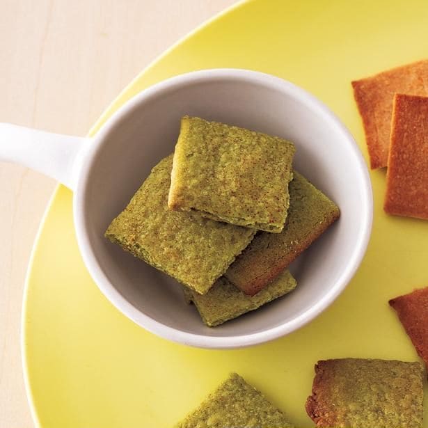 ひとり分抹茶米粉クッキー
