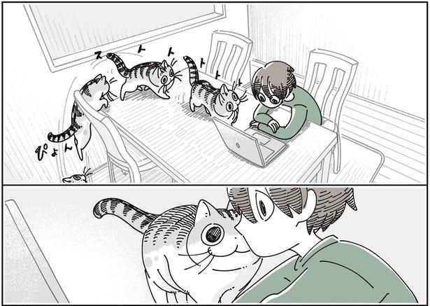 顔の前に