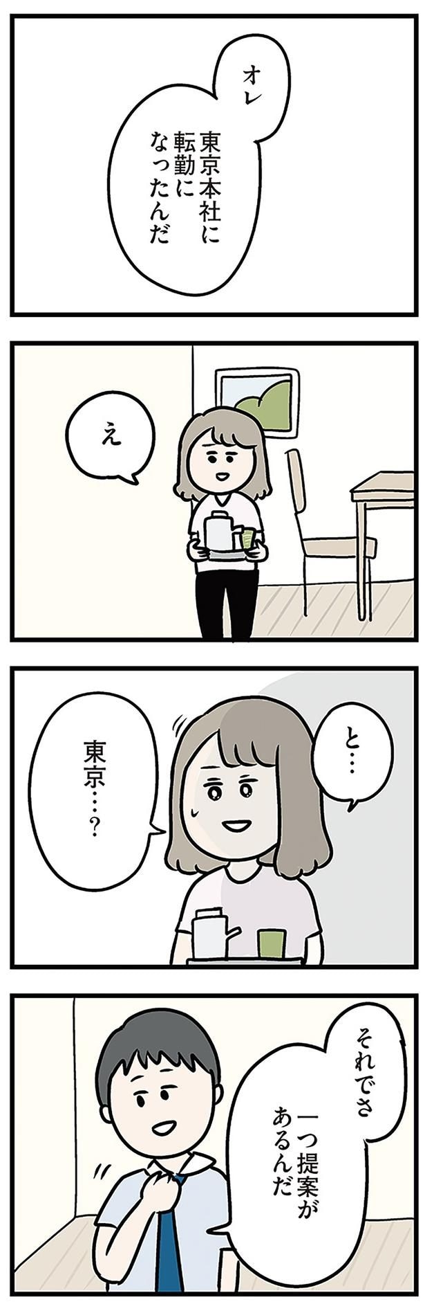 東京本社に転勤になったんだ
