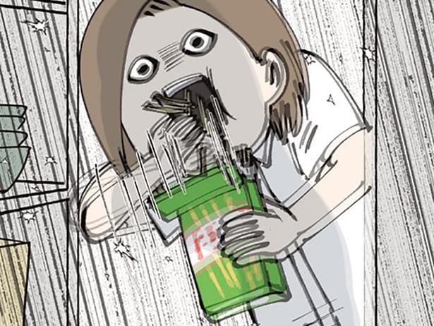 食べないと気が済まない