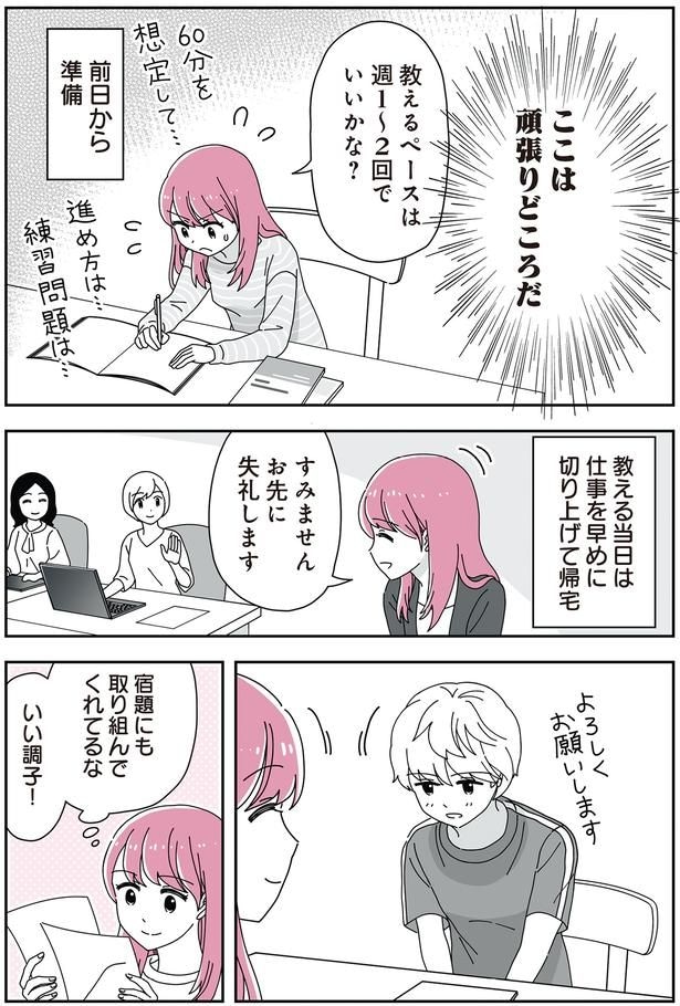 仕事を早めに切り上げて帰宅
