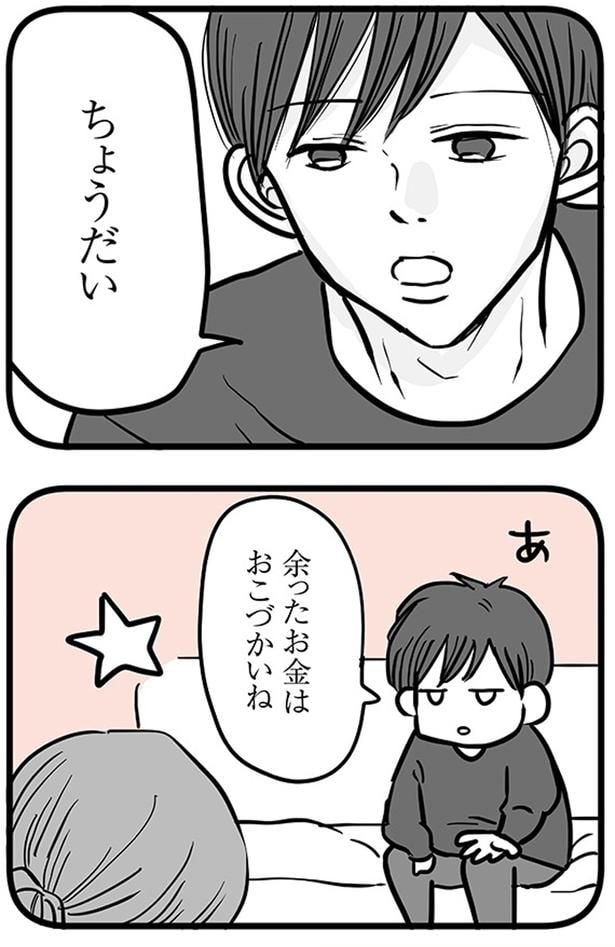 余ったお金はおこづかいね