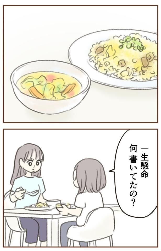 何書いてたの？