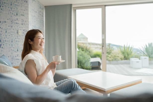 オーシャンビューのお部屋でリラックス