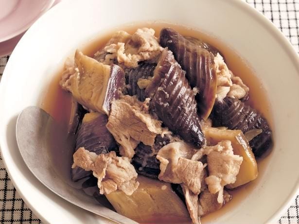 豚肉となすのめんつゆ煮