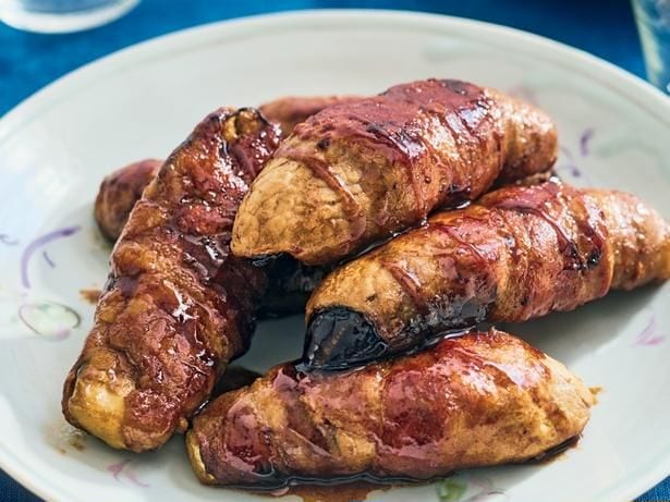 肉巻きなすの中華風照り焼き