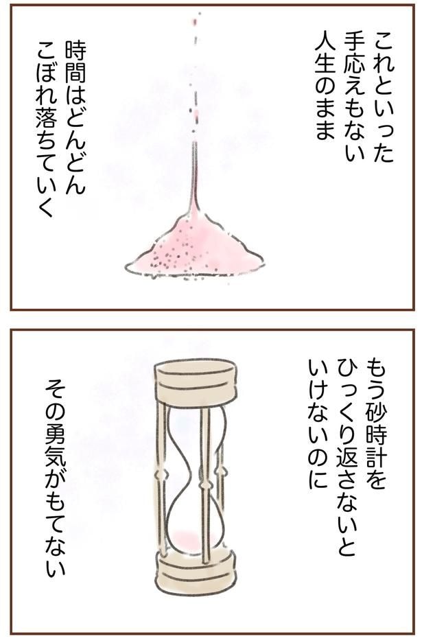 時間はどんどんこぼれ落ちていく