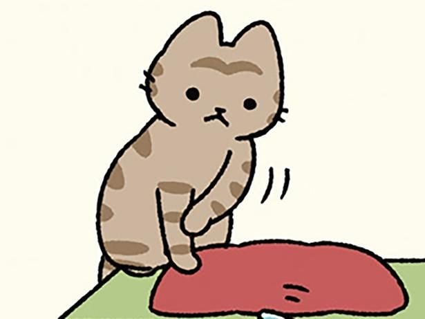 ねこのいたずらが…